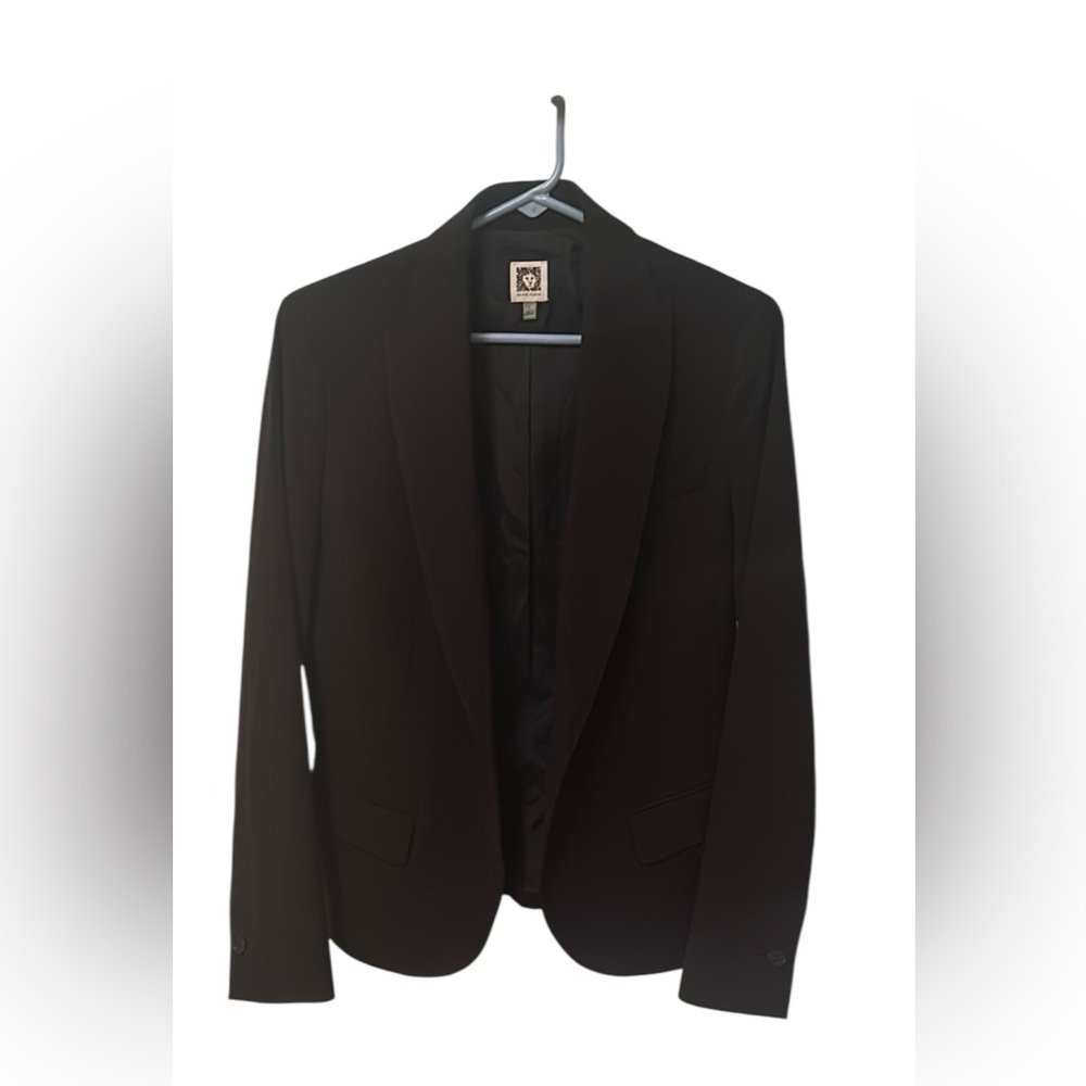 Anne Klein Black Notched Single Button Women’s Blazer Suit Jacket Women’s Size 6 - Picture 13 of 13